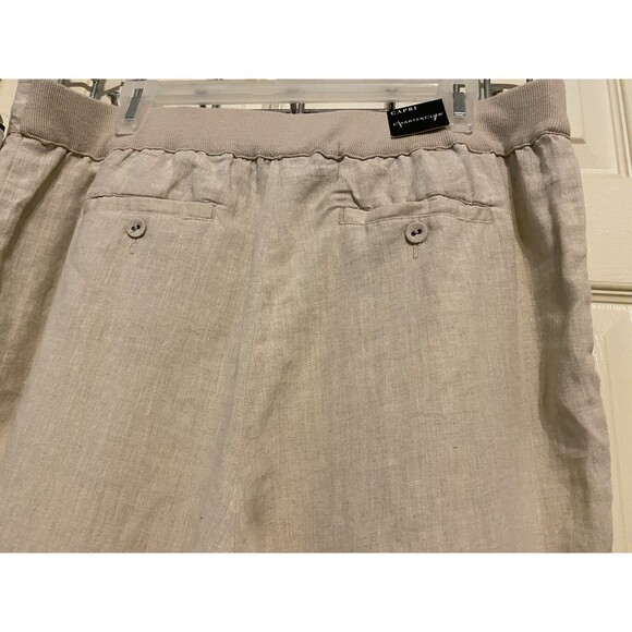 New Charter Club Classic Fit Linen Pull On Drawstring Capri Pants Women’s 12 - Picture 10 of 16